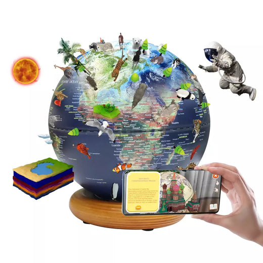 Globo Educacional Inteligente para Crianças, Brinquedo AR Interativo, Ideal para Aprendizagem Pré-Escolar, Presente de aniversário para meninos e meninas, Brinquedos STEM
