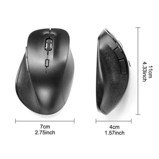 2.4g mouse sem fio ergonômico bateria power mouse dpi ajustável para escritório casa portátil computador desktop universal