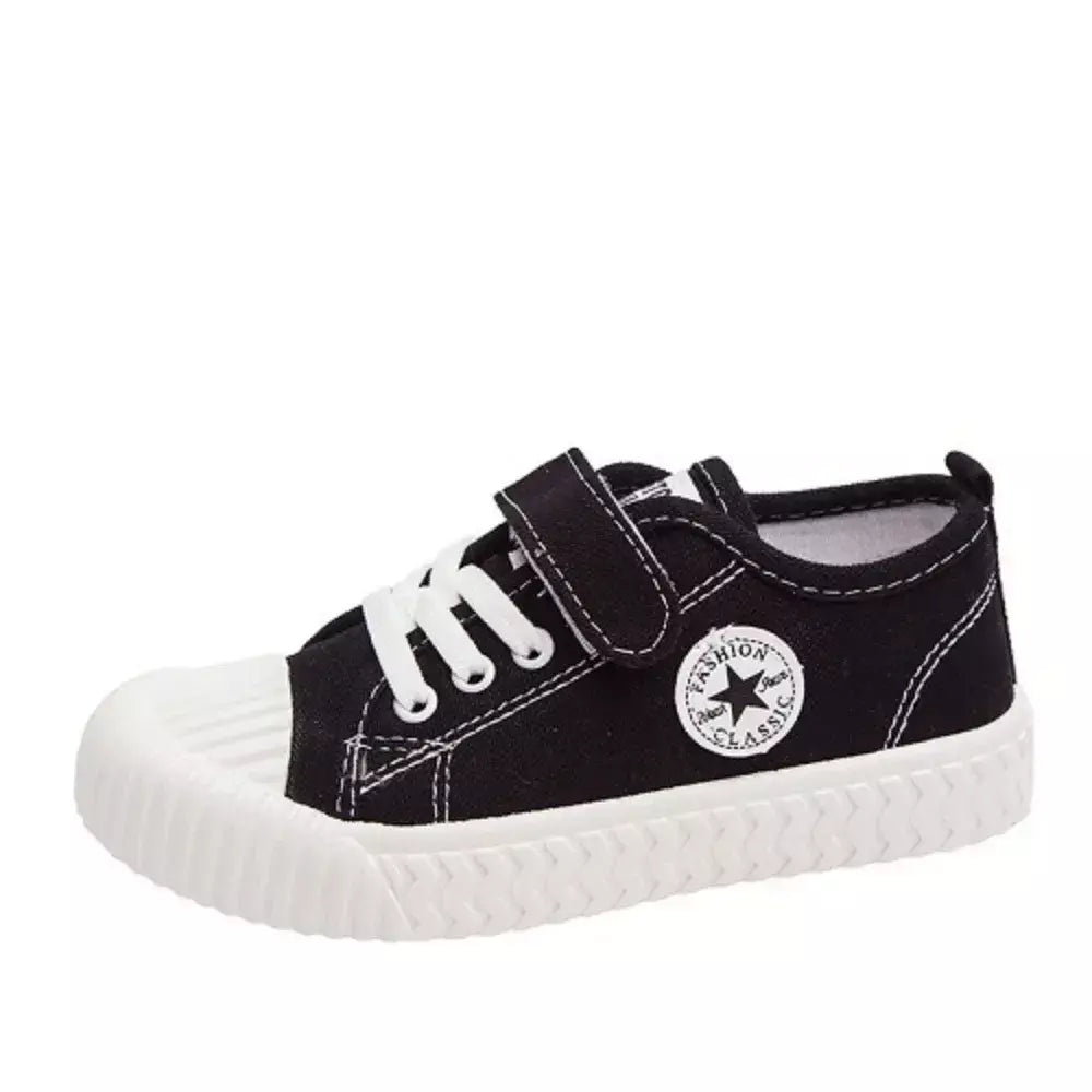 Sapatos de lona infantis sola macia confortável sapatos de biscoito meninos e meninas respirável antiderrapante lazer esportes sapatos de lona