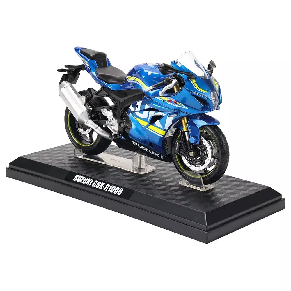 Cca 1:12 suzuki GSX-R1000 liga motocross licenciado modelo de motocicleta brinquedo carro coleção presente produção estática fundição