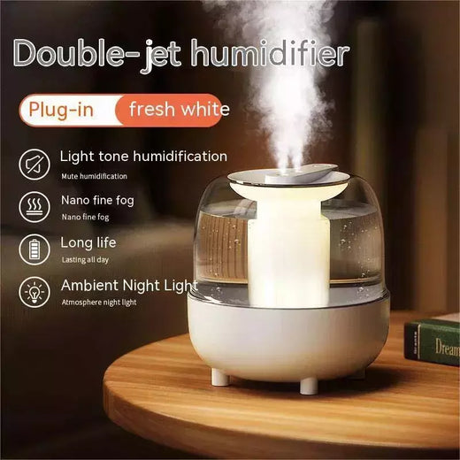 Umidificador de ar de grande capacidade para quarto, Portable USB Water Clipper, Casa com Nightlight, Purificador de ar, Difusor de Aroma