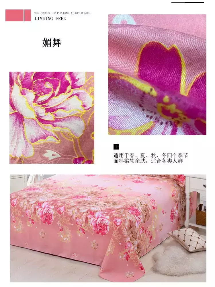 Lençol de cama de alta qualidade cor sólida, folha plana, gêmeo, completo, rainha, king size, Skin-Friendly, Soft Top, sem capas de travesseiro, 1pc