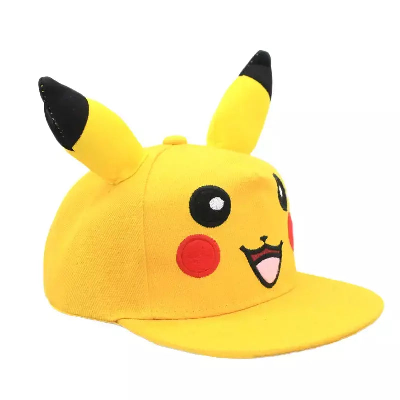 Anime figura pokemon boné de beisebol pikachu chapéu ajustável pokemon cosplay hip hop dos desenhos animados chapéus adultos menino menina crianças presentes aniversário