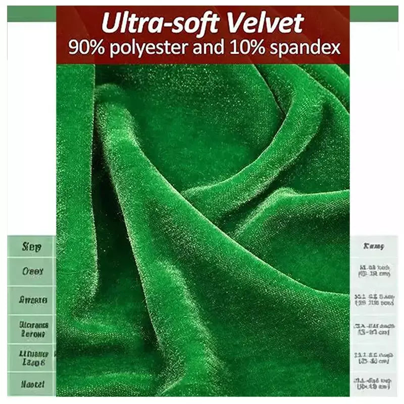 Traje de papai noel vestido de elfo de natal roupa feminina veludo festa cosplay vestidos verdes com chapéu meias cinto e sapatos terno