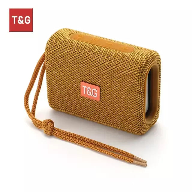 Alto-falante bluetooth tg313 mini amplificador portátil ao ar livre à prova dwaterproof água baixo alta fidelidade caixa de alto-falante luz led suporte cartão tf rádio fm
