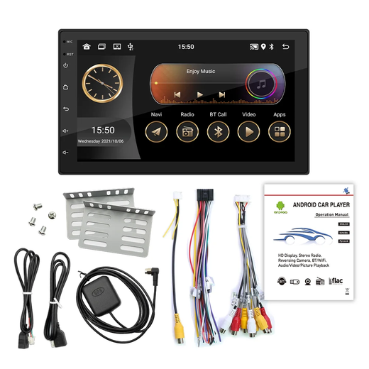Bqcc 4core 2 din rádio do carro androidauto carplay android 13 gps áudio do carro 7 "/9"/10 "wifi bt ips reprodutor multimídia automotivo