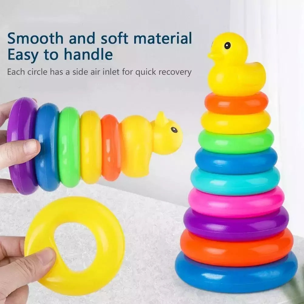 Montessori Rolling Ball para crianças, Jogos educativos para bebês, Stacking Track, Baby Development Toys