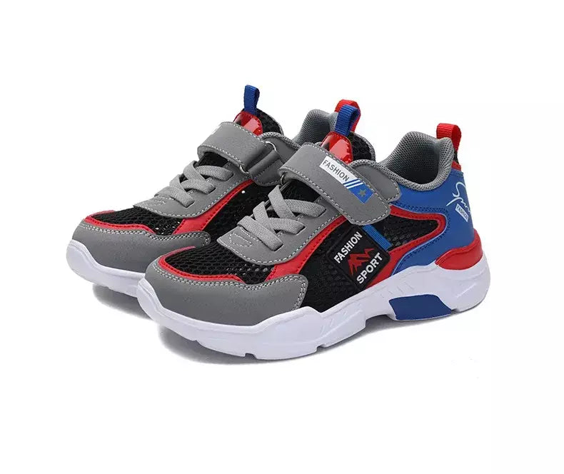 Única rede crianças sapatos meninos tênis verão respirável superfície antiderrapante meninas tênis casuais esportes correndo sapatos ao ar livre