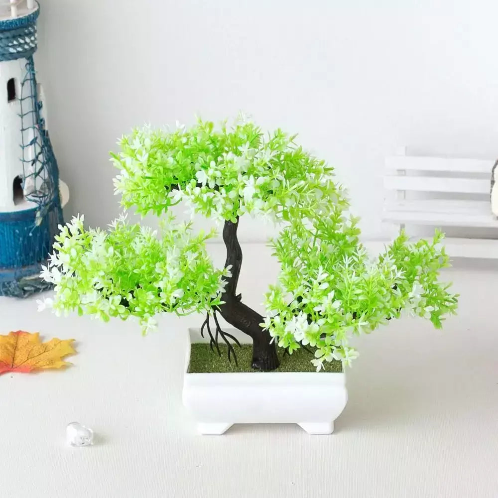 Planta Artificial Bonsai, Pequena Árvore, Flor Falsa, Enfeites Em Vaso, Casa, Sala, Mesa, Jardim, Decoração Do Hotel