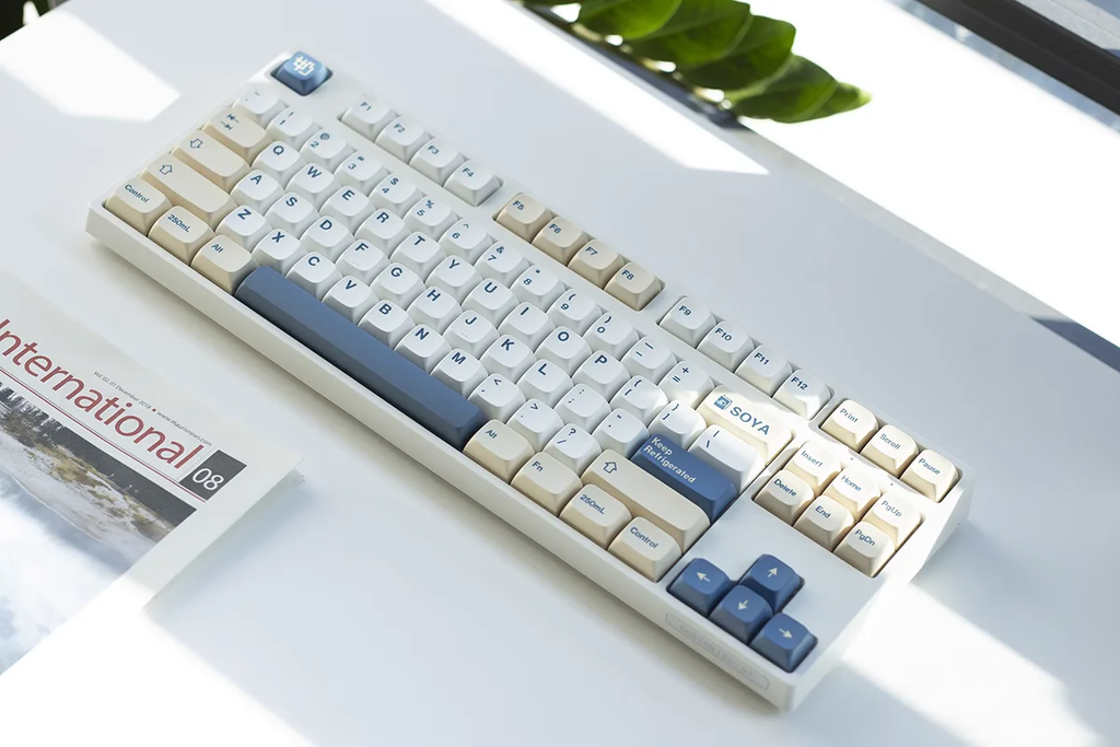 1 conjunto xda gmk leite de soja keycaps 144 teclas pbt keycap sublimação de tinta para cereja gatrron mx interruptores teclado mecânico xda keycap