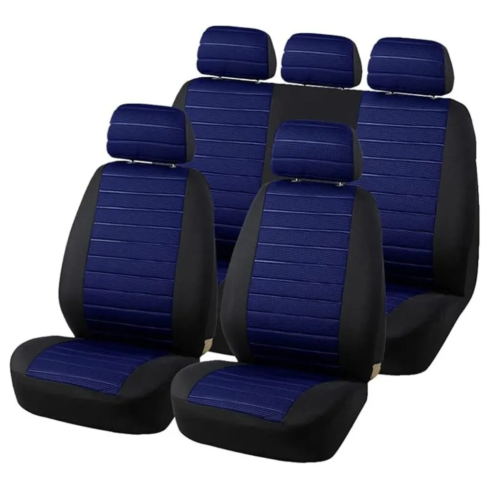 Universal Car Seat Covers Conjunto Completo, Conjunto De Pano Para A Maioria dos Sedans, Vans, SUVs, Caminhões, Protetor De Assento De Carro, Capas De Assento Traseiro Dianteiro e Traseiro