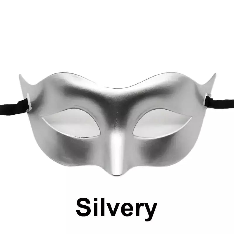 Mulheres homem sexy cavalheiro máscara de baile máscara de baile adereços festa de halloween preto branco retro máscara de plástico meia face cosplay máscara