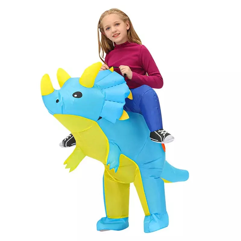 Crianças criança dinossauro inflável traje anime purim halloween festa de natal cosplay trajes vestido ternos para meninos meninas