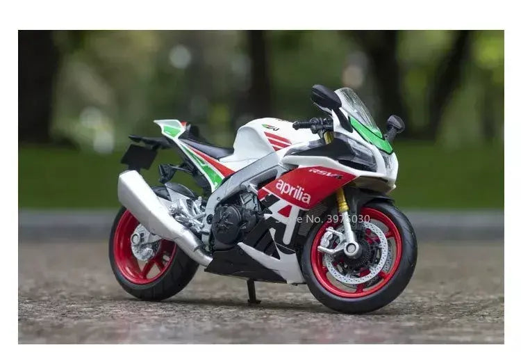 1:12 apulia rsv4 suzuki gsx liga modelo de carro da motocicleta brinquedos diecast roda dianteira direção suspensão da roda traseira presentes das crianças