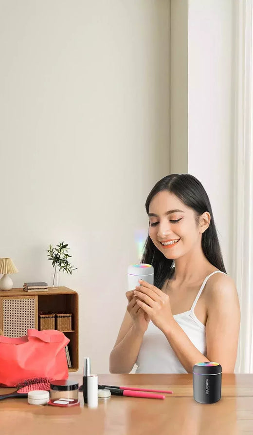 Mini umidificador de ar elétrico, USB, Difusor de Aroma, Purificador de Óleo Essencial, Névoa, Carro, Casa, Quarto, 180ml