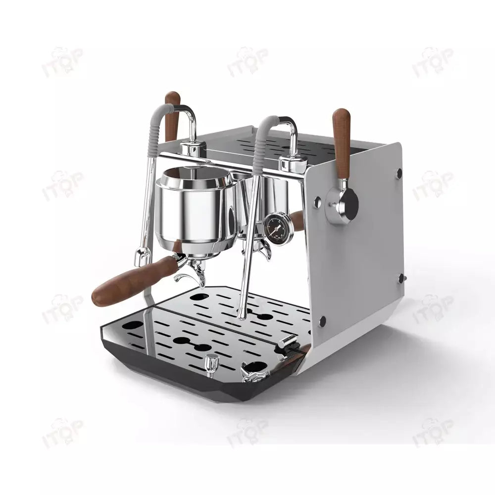 Bomba rotativa máquina de café casa/comercial máquina de café expresso 0.5l + 1l boliers controle de temperatura pid conectar água externa