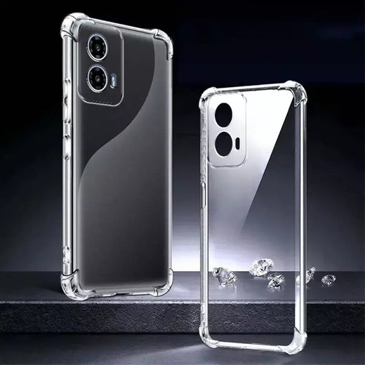 G34 5g caso para motorola g34 5g caso à prova de choque capa traseira transparente caso de silicone para moto g34 5g caso coque fundas escudo