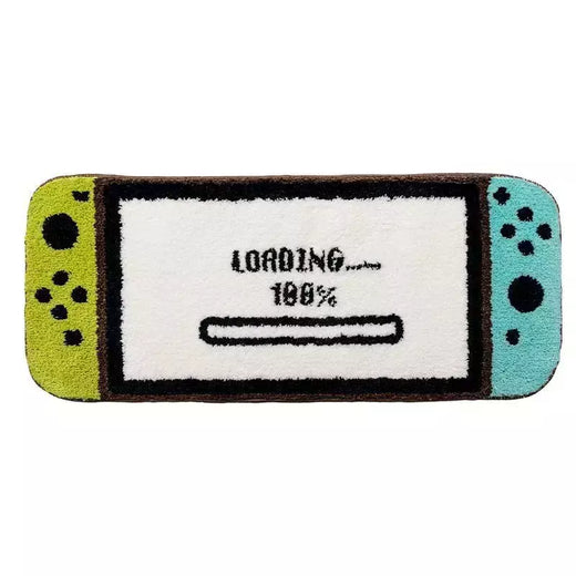 Criativo reunindo Switch Game Carpet, Tapete antiderrapante para o jogador do jogo do banheiro, Tapete adornado, Decoração da casa