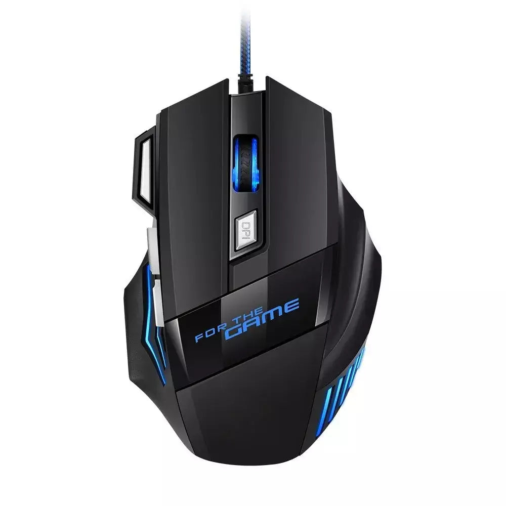 1 pc novo mouse para jogos usb hipervelocidade rgb retroiluminado ergonômico mouse para jogos 7d esports mouse com fio para computador portátil gamer