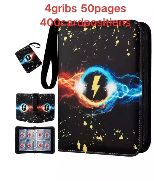 *** Venda quente anime 400 pçs cartão fichário photocard plutônio zíper álbum de fotos titular carte crianças brinquedos coleção pasta cartas cartões