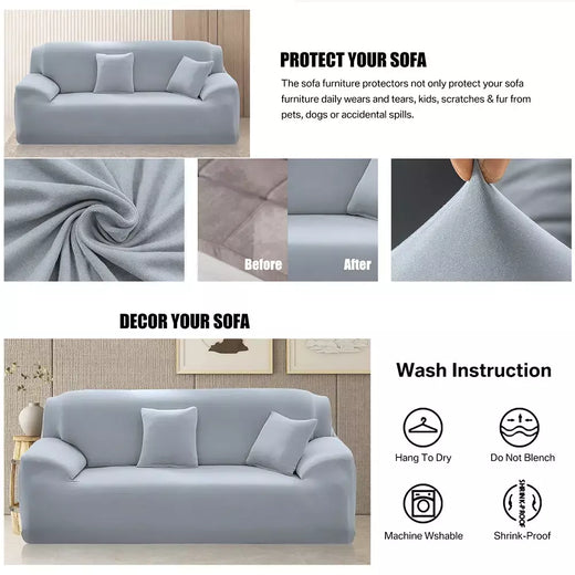Capas de Sofá Elásticas Monocromáticas para Sala, Espessamento Slipcovers de Canto Seccional, Capa de Sofá, Forma L, Precisa comprar 2Pcs Cover