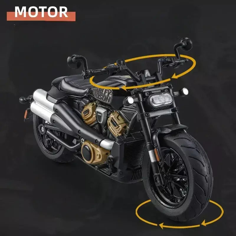 1/12 harley davidson sportster s moto liga modelo diecast corrida motocicleta brinquedo crianças presente coleção em miniatura voiture