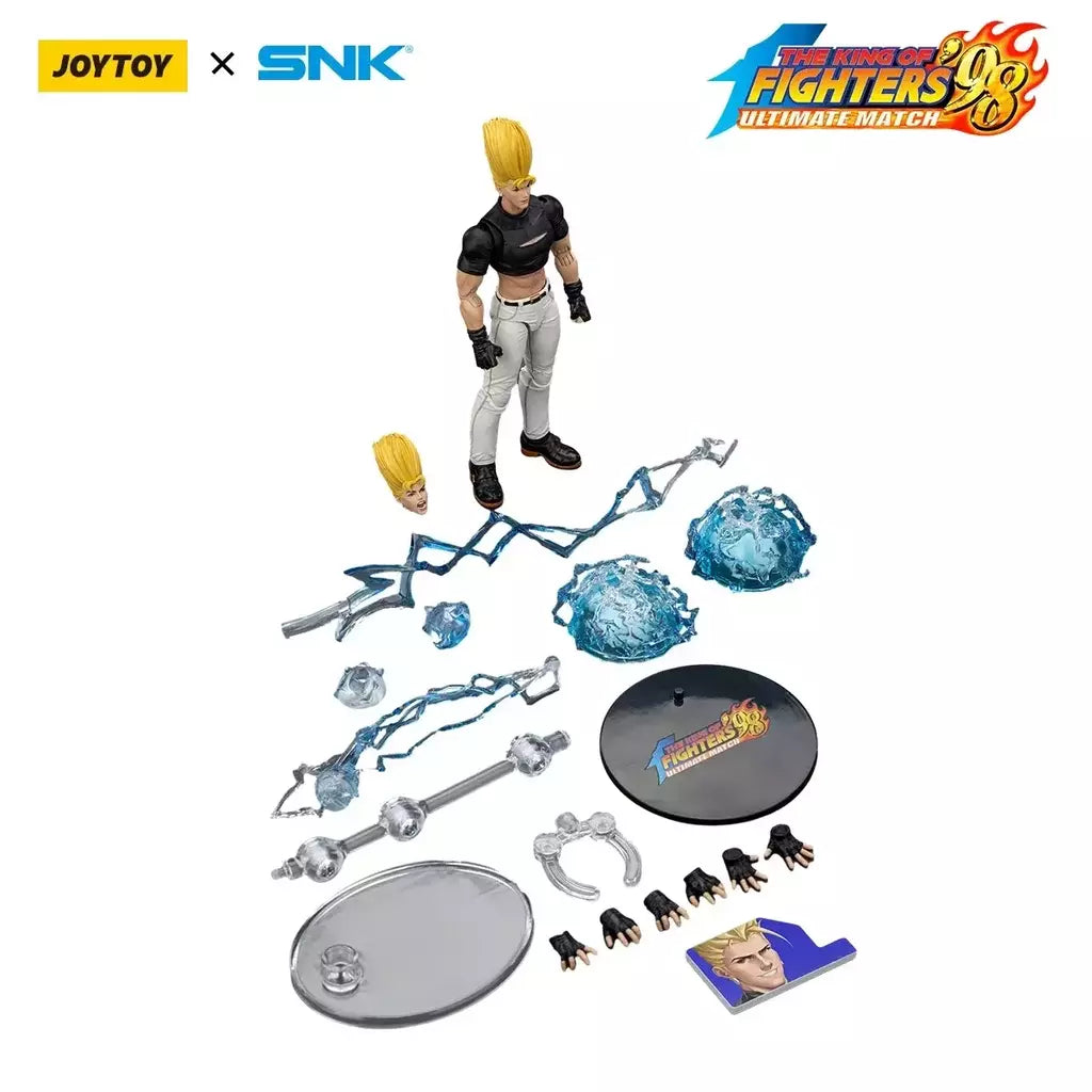 Joyotoy original rei dos lutadores 98um figura de ação kof 98um ikari guerreiros equipe herói 1/18 jogo estatueta modelo brinquedos personalizados