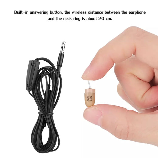 Mini fone de ouvido espião oculto, fone de ouvido sem fio para celular