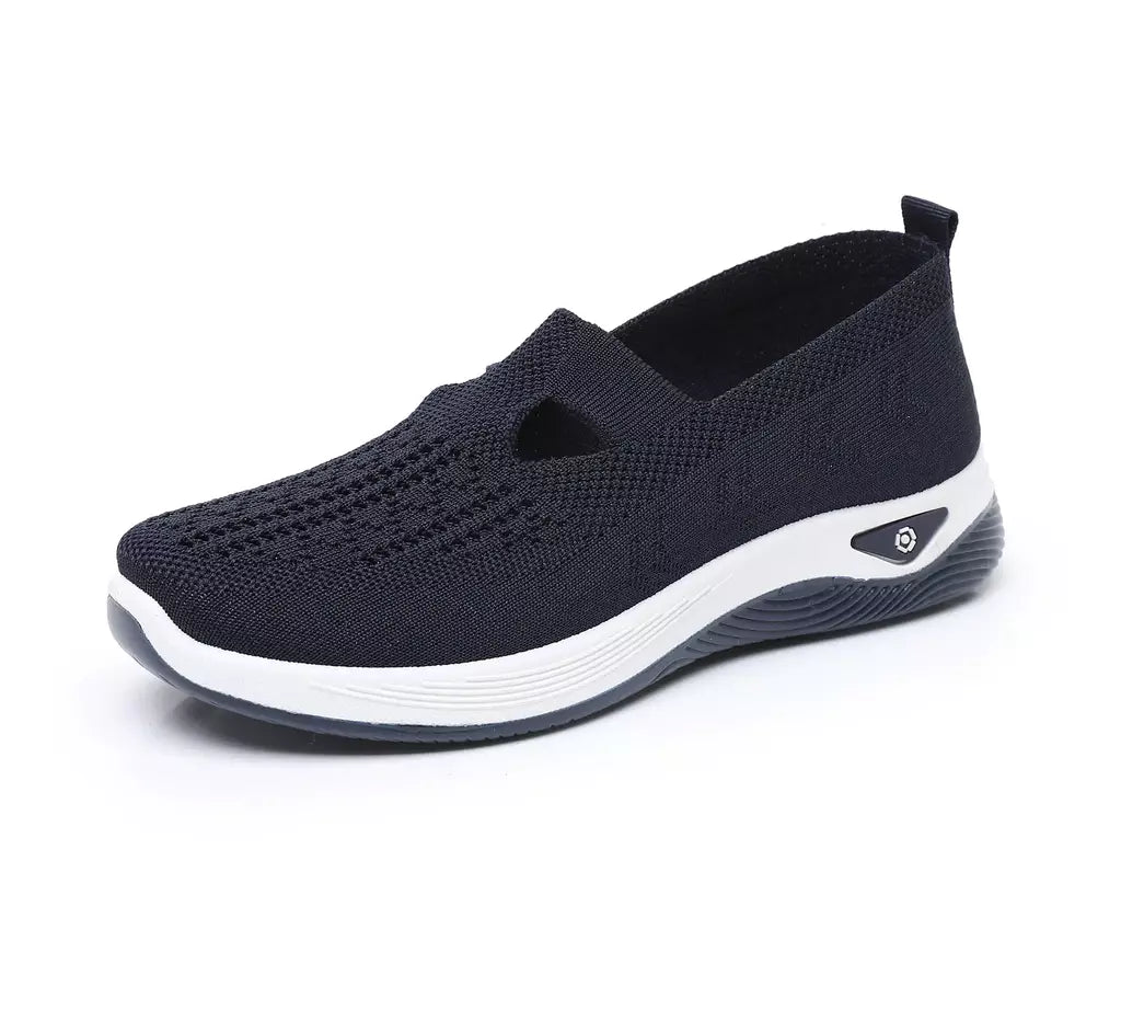 2025 tênis feminino respirável deslizamento em sapatos de caminhada malha baixa superior das mulheres sapatos vulcanizados sola macia sapatos femininos leves