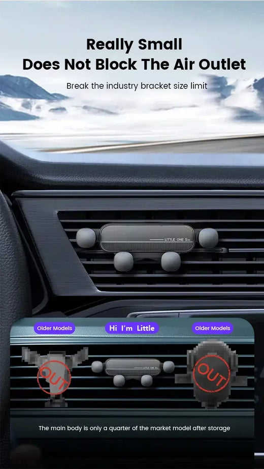 Suporte universal para telefone de carro por gravidade Suporte móvel para ventilação de ar para iPhone 13/12 Xiaomi - Suporte GPS automotivo