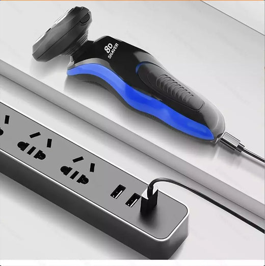 1pc multifuncional quatro em um barbeador elétrico 4 barbear lavável barbear homem carregável barbear USB carregável.