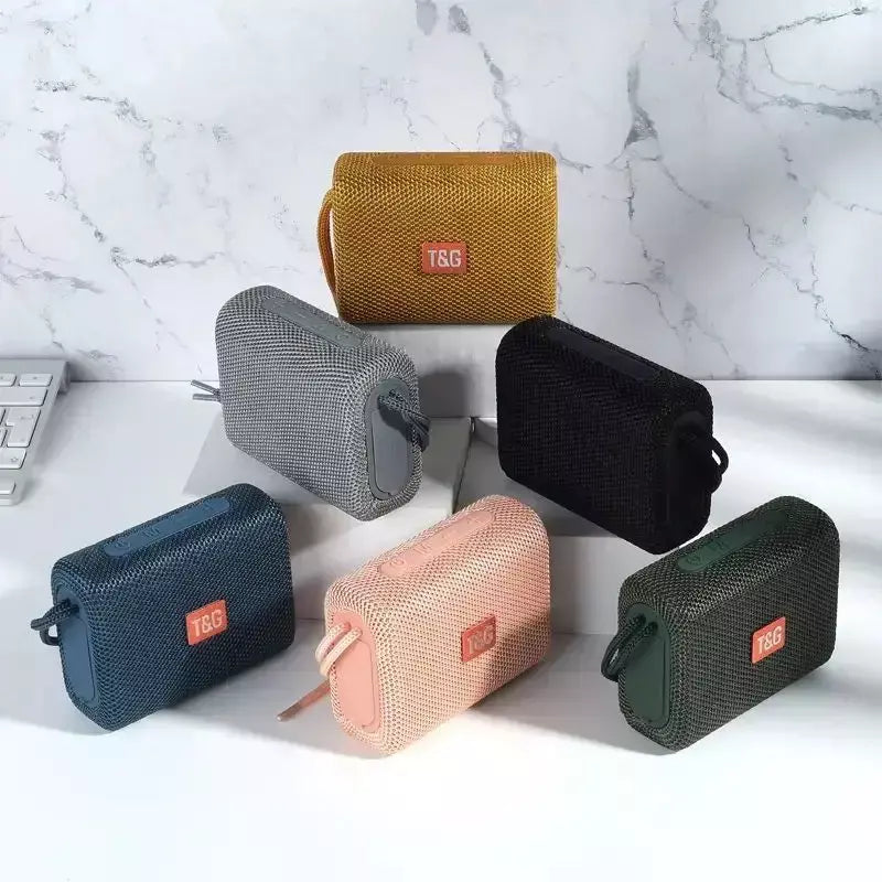Alto-falante bluetooth tg313 mini amplificador portátil ao ar livre à prova dwaterproof água baixo alta fidelidade caixa de alto-falante luz led suporte cartão tf rádio fm