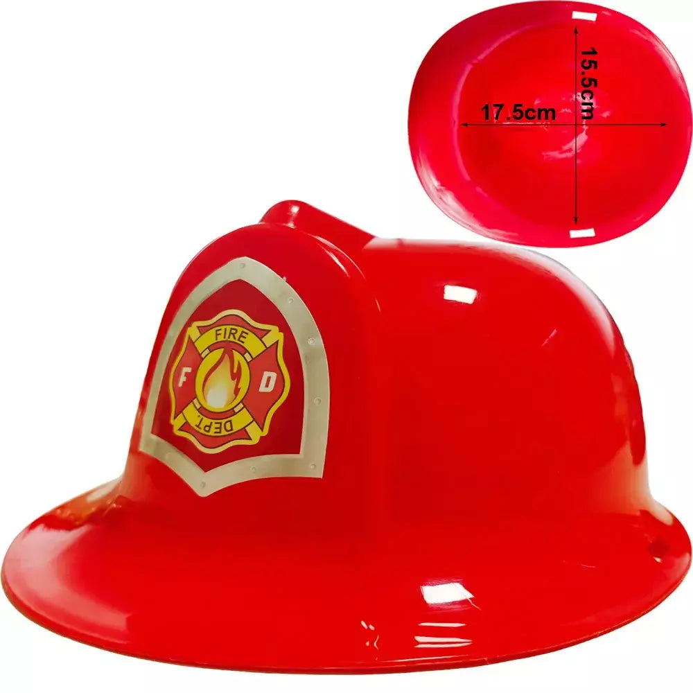 Conjunto de fantasia de bombeiro, chapéus e coletes, suprimentos para festa temática de bombeiro, fantasia para crianças, aniversário, dia das bruxas, vestido, suprimentos para festa