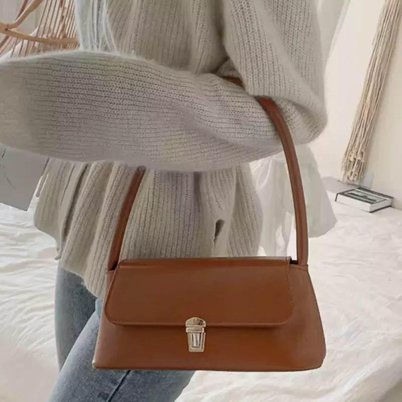 Bolsas Crossbody monocromáticas para mulheres, bolsa de ombro, bolsas axilas, bolsa feminina, marca de luxo, design de moda, 2023