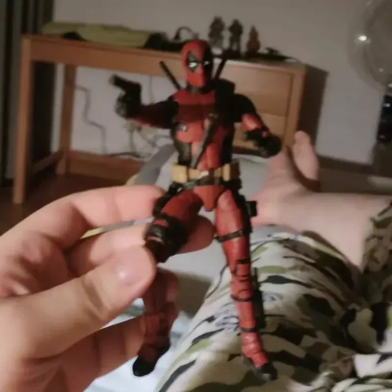 Deadpool figura de ação x-men lenda série figura wade winston wilson figuras conjunta mobilidade modelos coleção decorar brinquedo presente