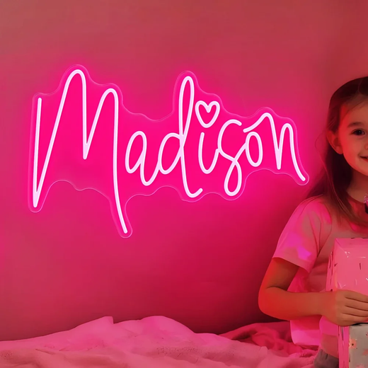 Nome personalizado sinal de néon adolescentes presentes de aniversário personalizado néon led sinal de nome usb regulável led néon decoração da parede luz