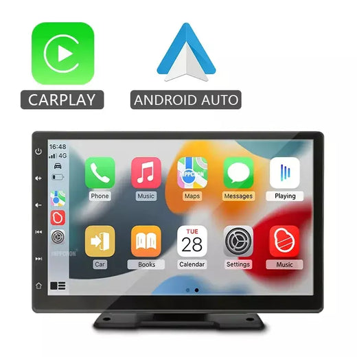 9 polegada rádio do carro reprodutor de vídeo multimídia carplay android auto ips tela toque entrada aux bluetooth mirrorlink universal