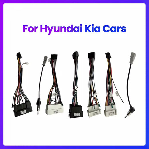 Cabo de alimentação para hyundai kia android rádio do carro estéreo áudio mp5 player gps central automotivo multimídia player acessórios