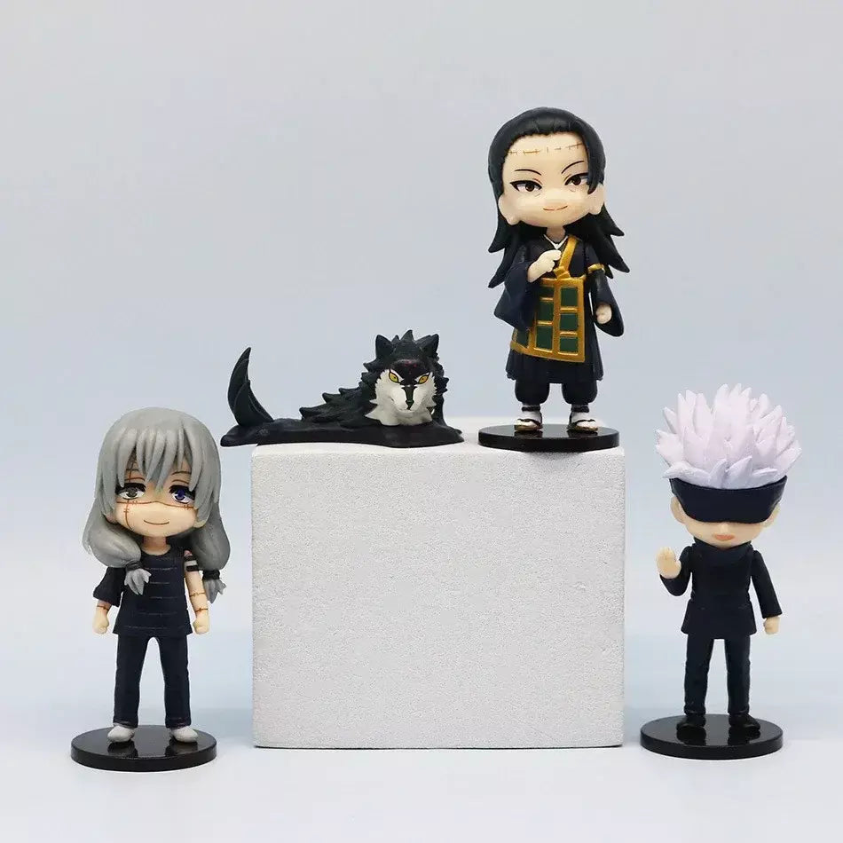 Jujutsu Kaisen Q Posket Figure, Satoru Gojo, Itadori Yuji, Geto Suguru, Nobara Megumi, Enfeites de Personagem, 9cm