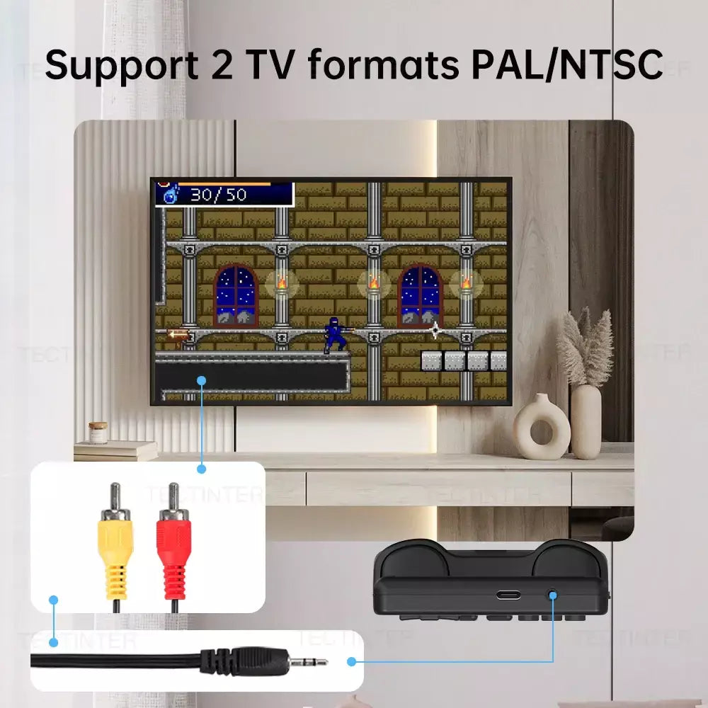 Gb300 portátil jogador de jogo portátil tela de 3.0 polegadas tv console de videogame saída av console de jogo retro embutido 8g 6000 + jogos