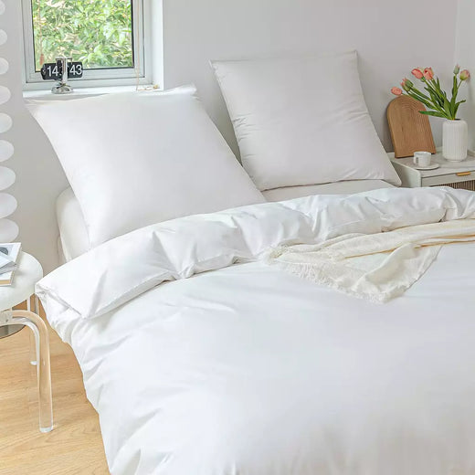 Alta Qualidade Algodão Duvet Cover Set, 100% Tecido Real, Duplo, Rainha, Rei, Colcha, Roupa de cama, 500Tc, 2 Pcs, 3Pcs