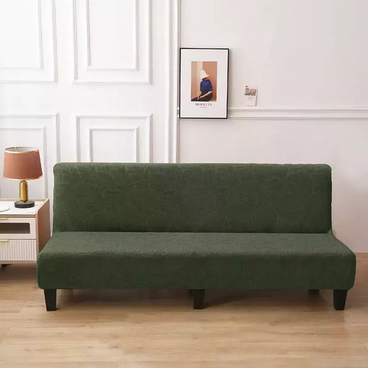 Tampa do sofá-cama impermeável para sala de estar, sofá dobrável sem braços, Stretch Couch Covers, Thick Poltrona Protector