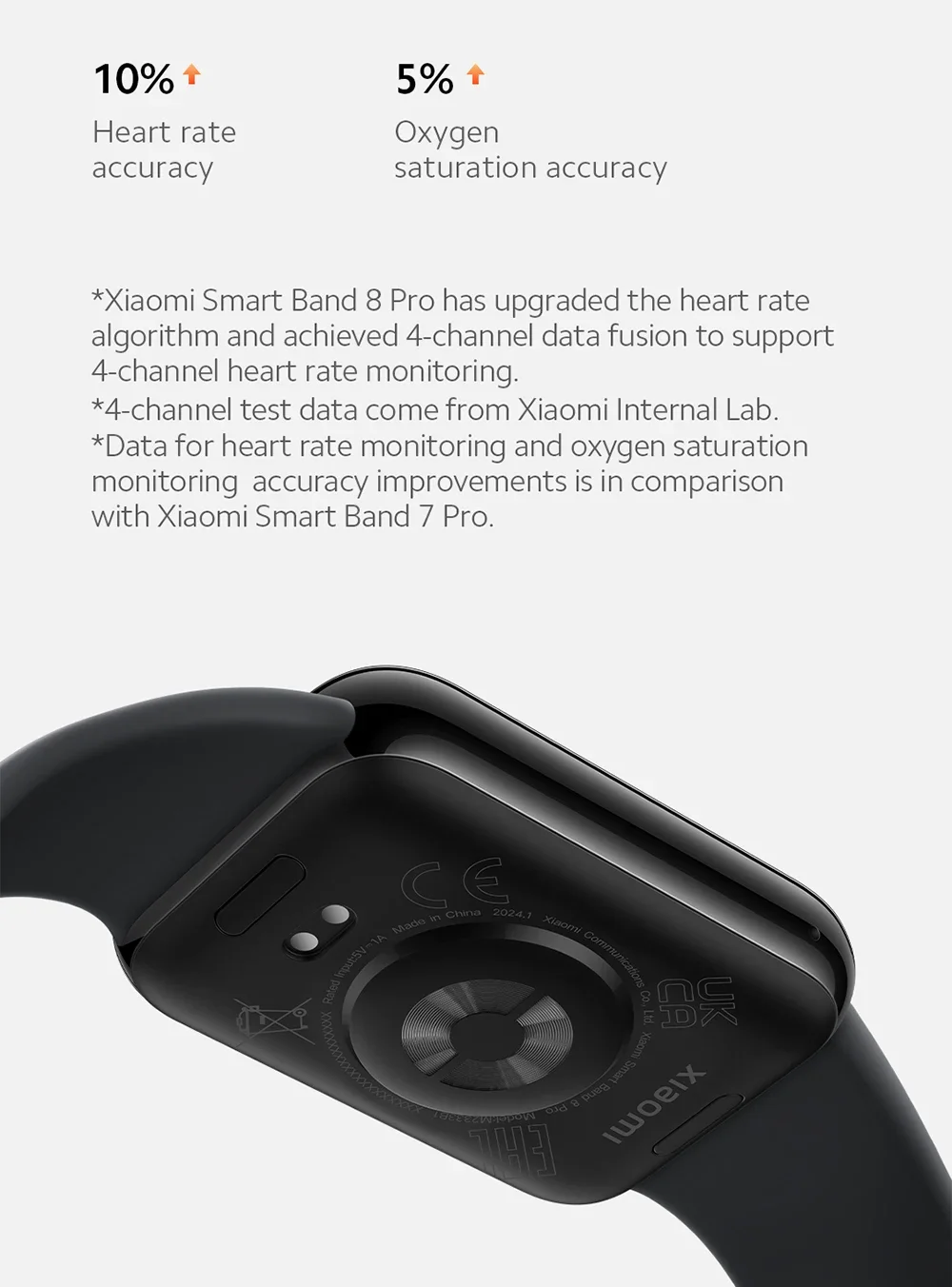 Versão global xiaomi mi band 8 pro pulseira inteligente 5atm à prova dwaterproof água 150 modos esportivos 1.74 "tela amoled gps oxigênio no sangue