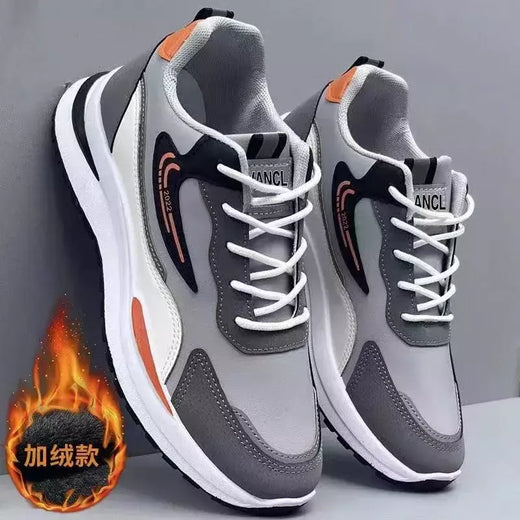 Sapato leve e respirável vulcanizado masculino, tênis de malha casual, calçado de caminhada antiderrapante, tênis, tendência