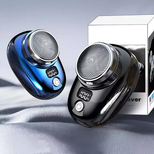 Mini barbeador elétrico para viagens masculinas, navalha portátil, aparador de barba, recarregável, recarregável, rosto