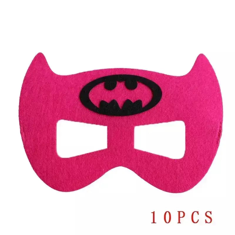 32/28/10 pçs/lote máscara de super-herói cosplay natal dia das bruxas crianças adulto carnaval festa adereços aniversário das crianças feltro masquerade