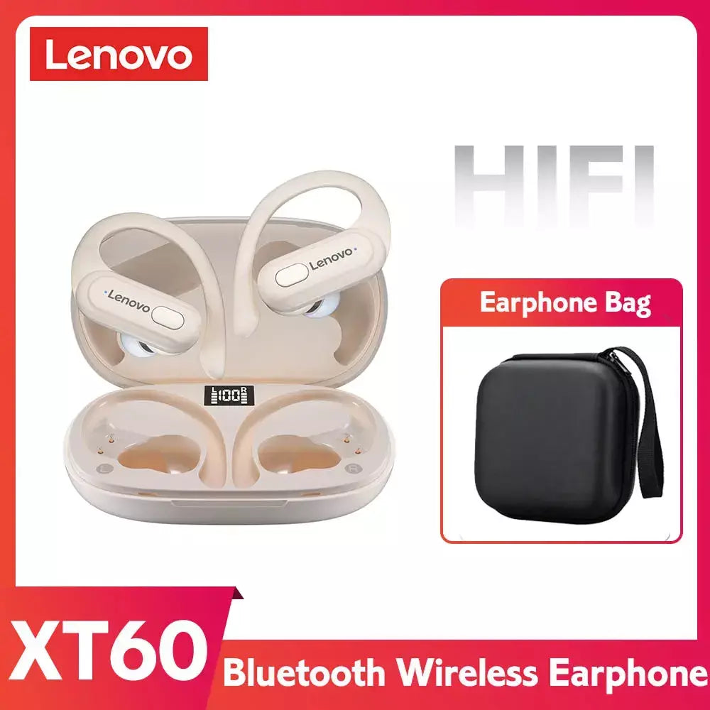 Erazer xt60pro esportes sem fio fones de ouvido bluetooth alta fidelidade redução ruído fone com microfone gancho