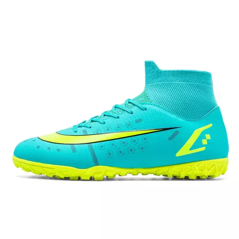 Chaveiros antiderrapantes masculinos de tornozelo, sapatos clássicos de futebol, tênis profissional, treinamento de grama, campo, FG, TF