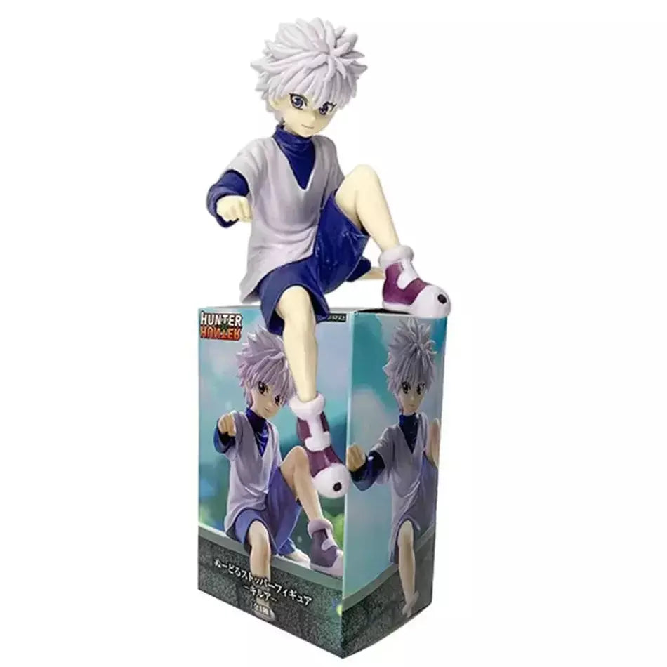 14cm caçador × caçador anime figura troupe fantasma hisoka figura de ação macarrão rolha decoração do quarto macarrão rolha pvc modelo brinquedos