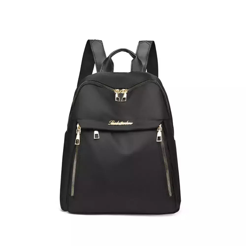 Simples Preto Grande Capacidade Mochilas para Mulheres, Bolsa de Viagem, Sólida Harajuku Student Schoolbag, Mochila Oxford, Unisex Bags